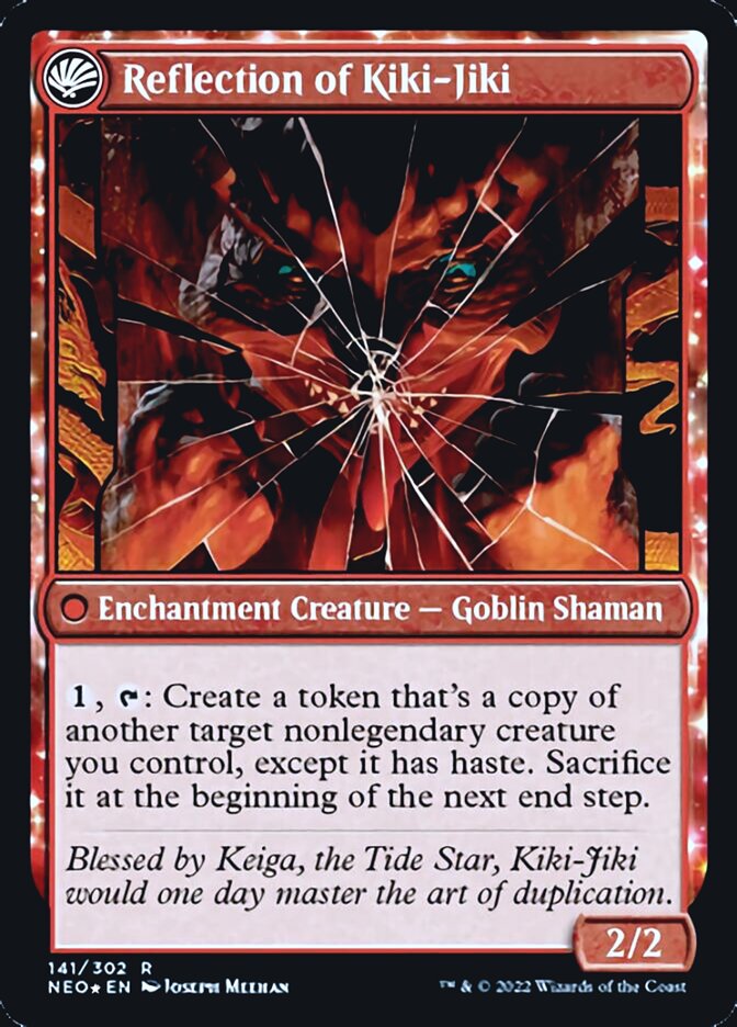 Fable of the Mirror-Breaker // Reflection of Kiki-Jiki [Kamigawa: Neon Dynasty Prerelease Promos] | Gamers Paradise