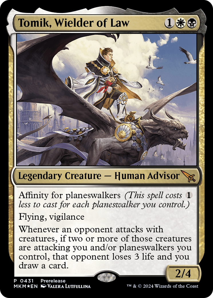 Tomik, Wielder of Law [Murders at Karlov Manor Prerelease Promos] | Gamers Paradise