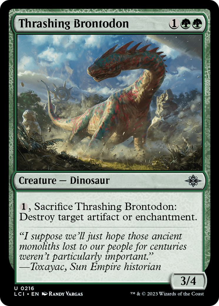 Thrashing Brontodon [The Lost Caverns of Ixalan] | Gamers Paradise