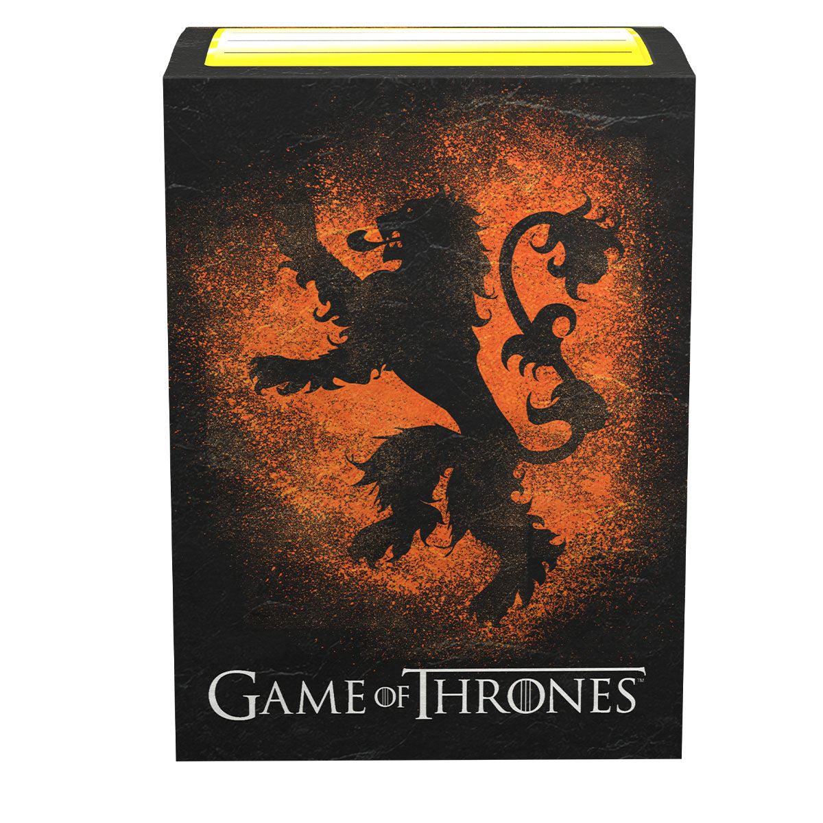 Dragon Shield: Standard 100ct Brushed Art Sleeves - Game of Thrones (House Lannister) | Gamers Paradise