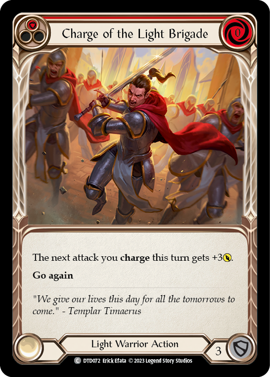 Charge of the Light Brigade (Red) [DTD072] (Dusk Till Dawn)  Rainbow Foil | Gamers Paradise