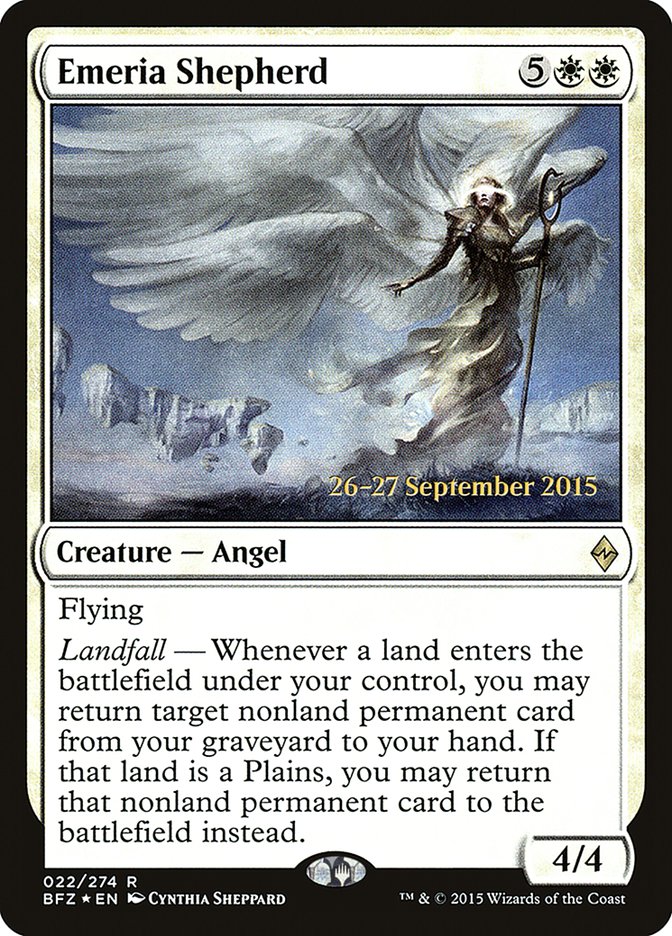 Emeria Shepherd [Battle for Zendikar Prerelease Promos] | Gamers Paradise
