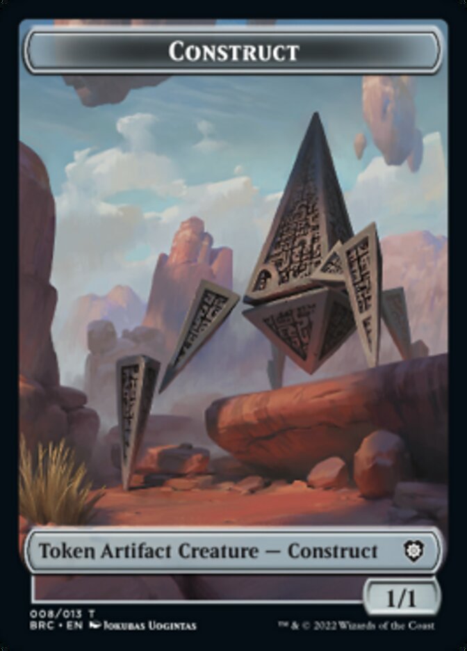 Construct (008) // Phyrexian Myr Double-Sided Token [The Brothers' War Commander Tokens] | Gamers Paradise