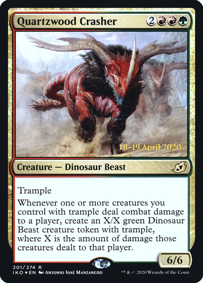 Quartzwood Crasher [Ikoria: Lair of Behemoths Prerelease Promos] | Gamers Paradise