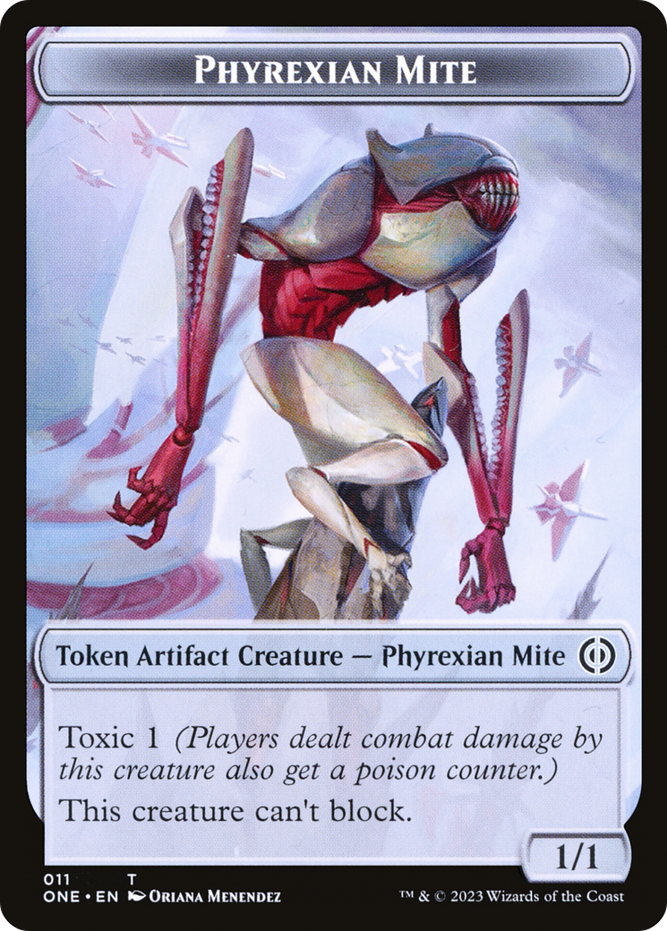 Phyrexian Mite (011) // Drone Double-Sided Token [Phyrexia: All Will Be One Tokens] | Gamers Paradise