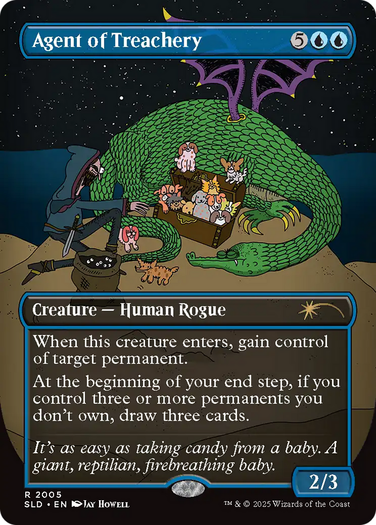 Agent of Treachery (Rainbow Foil) [Secret Lair Drop Series] | Gamers Paradise