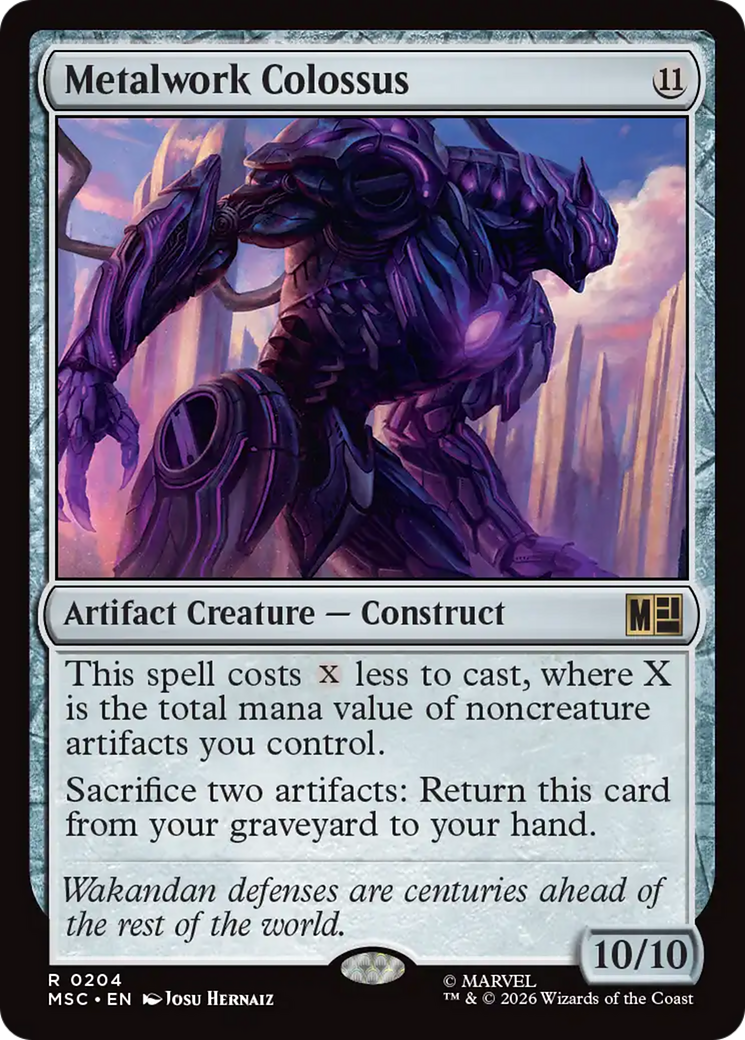 Metalwork Colossus (Surge Foil) [Marvel Super Heroes Commander] | Gamers Paradise