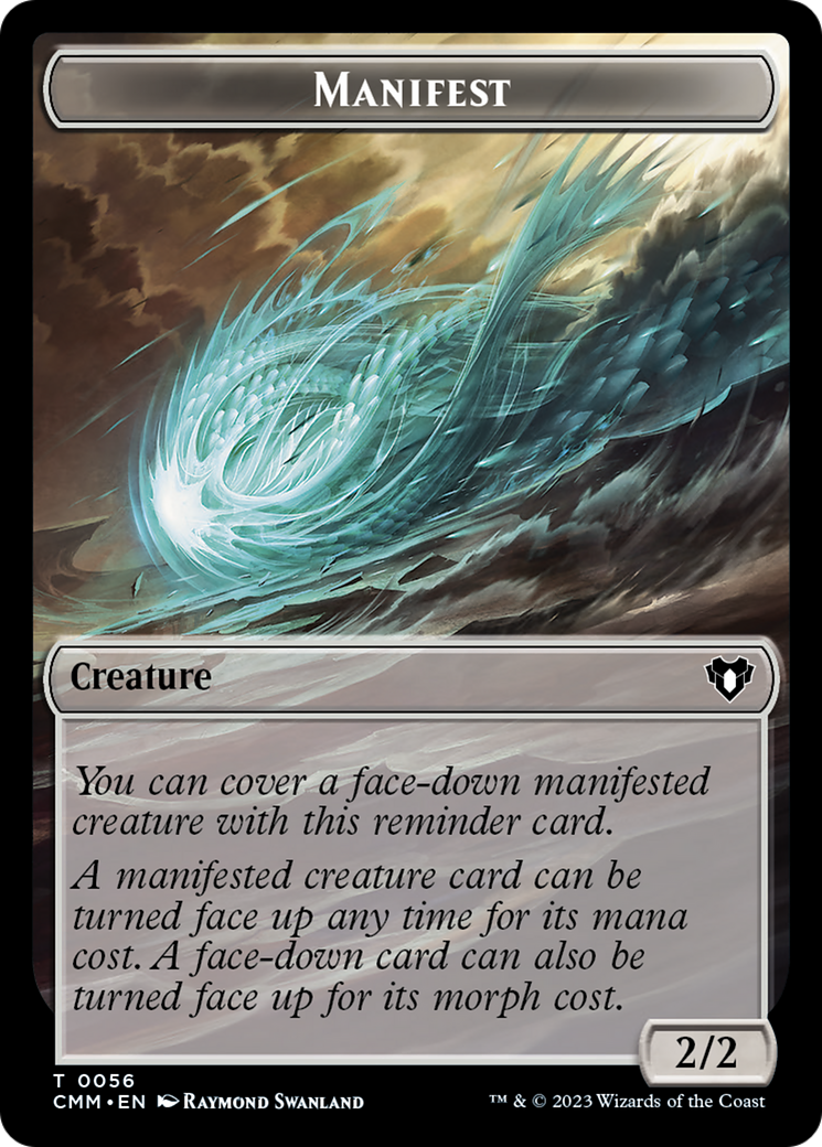 Manifest // Eldrazi Scion Double-Sided Token [Commander Masters Tokens] | Gamers Paradise