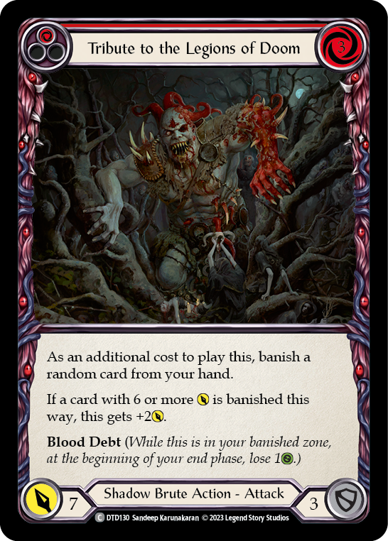 Tribute to the Legions of Doom (Red) [DTD130] (Dusk Till Dawn)  Rainbow Foil | Gamers Paradise