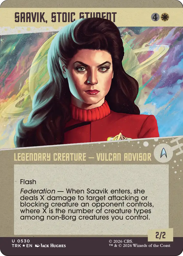 Saavik, Stoic Student (Showcase) (Surge Foil) [Star Trek] | Gamers Paradise