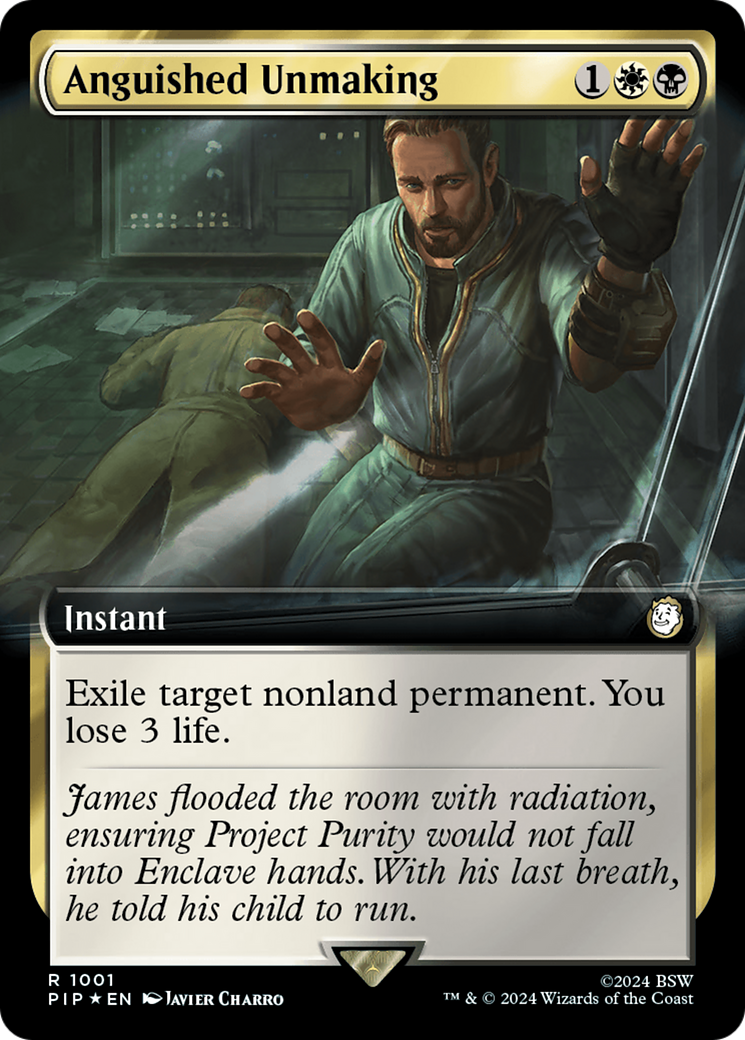 Anguished Unmaking (Extended Art) (Surge Foil) [Fallout] | Gamers Paradise
