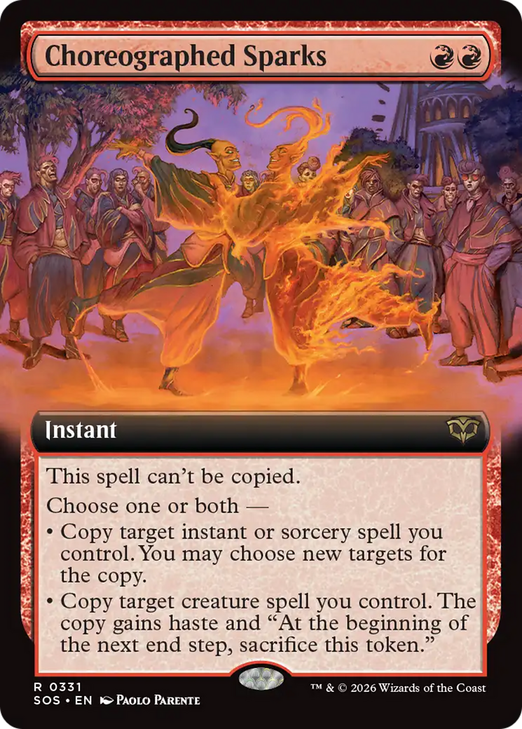 Choreographed Sparks (Extended Art) [Secrets of Strixhaven] | Gamers Paradise