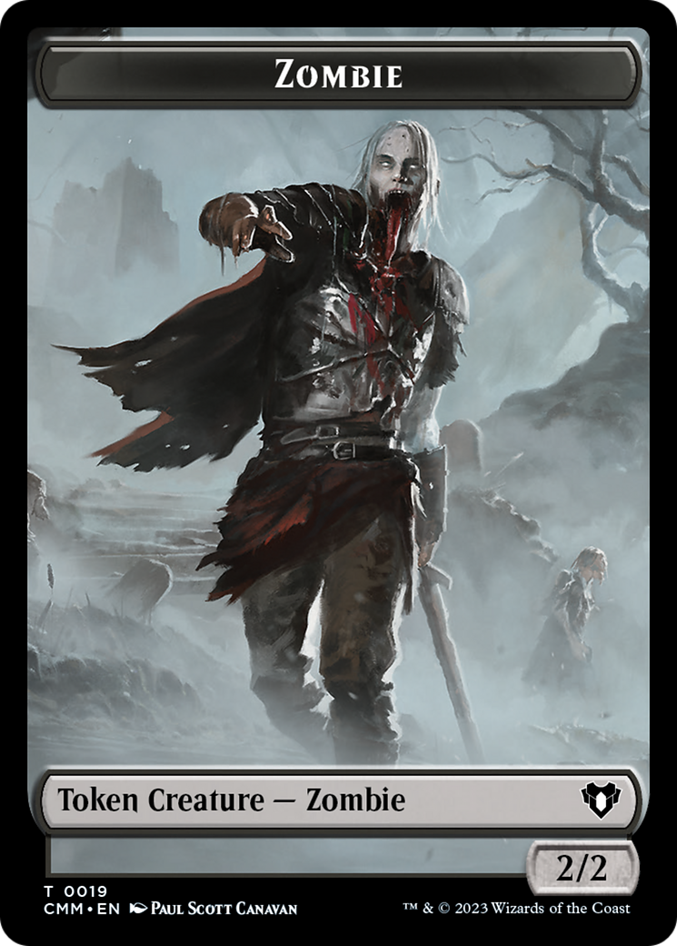 Zombie Token (19) [Commander Masters Tokens] | Gamers Paradise