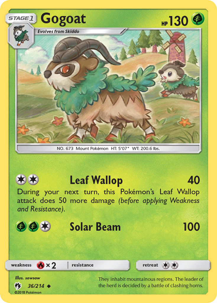 Gogoat (36/214) [Sun & Moon: Lost Thunder] | Gamers Paradise