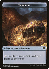 Treasure // Zombie Double-Sided Token [Commander Legends Tokens] | Gamers Paradise