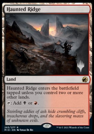 Haunted Ridge (Promo Pack) [Innistrad: Midnight Hunt Promos] | Gamers Paradise