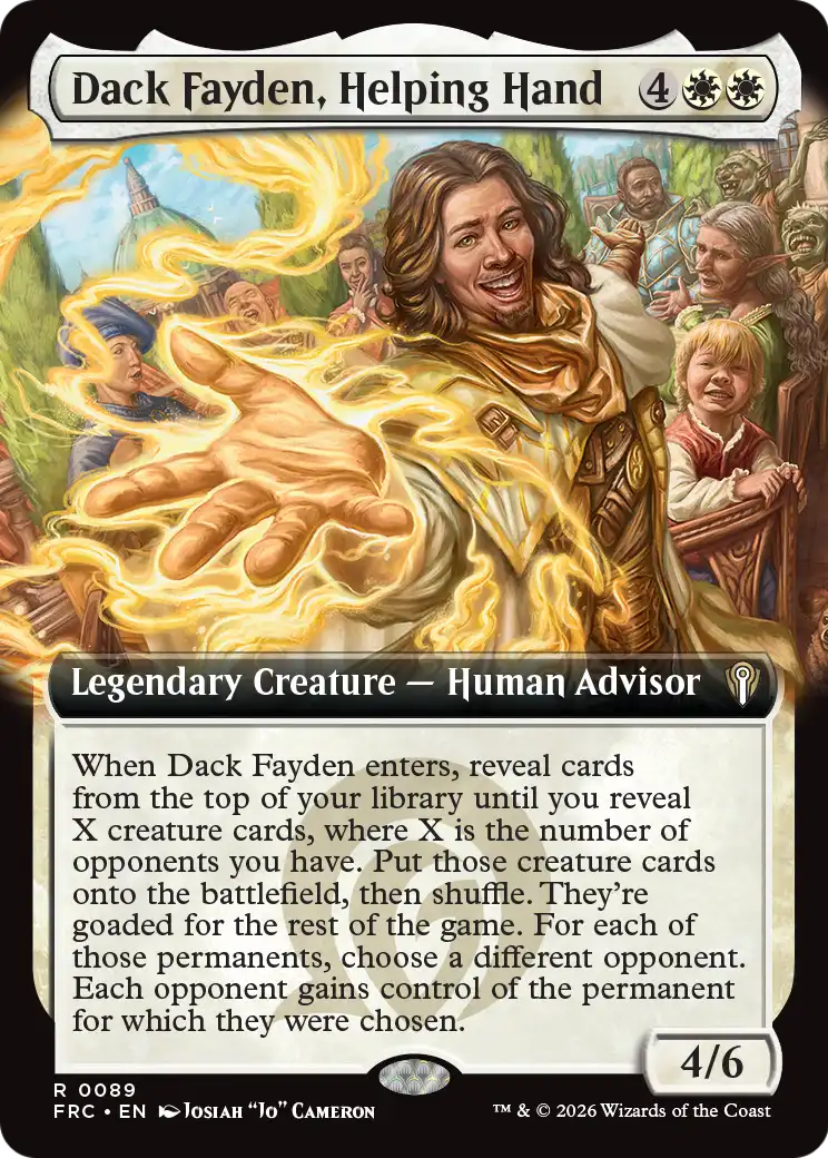 Dack Fayden, Helping Hand (Extended Art) [Reality Fracture Commander] | Gamers Paradise