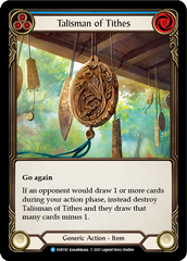 Talisman of Tithes [EVR192] (Everfest)  1st Edition Normal | Gamers Paradise