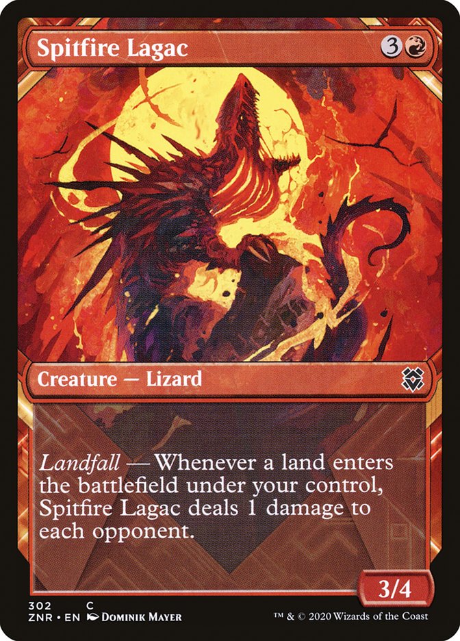 Spitfire Lagac (Showcase) [Zendikar Rising] | Gamers Paradise