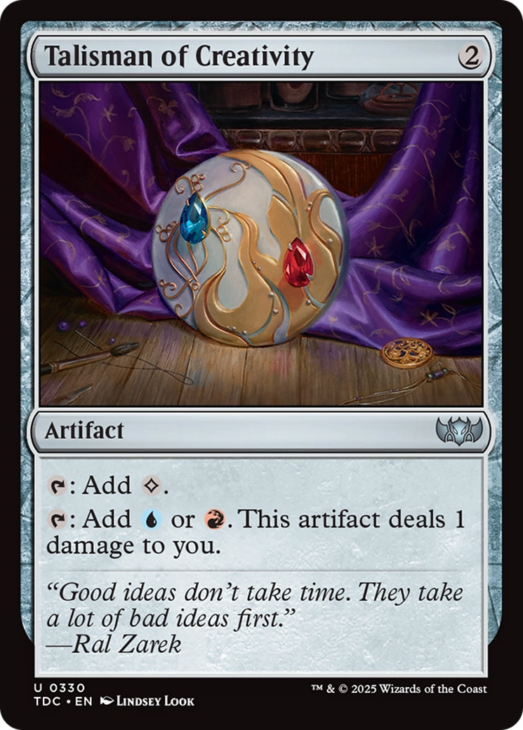 Talisman of Creativity [Tarkir: Dragonstorm Commander] | Gamers Paradise
