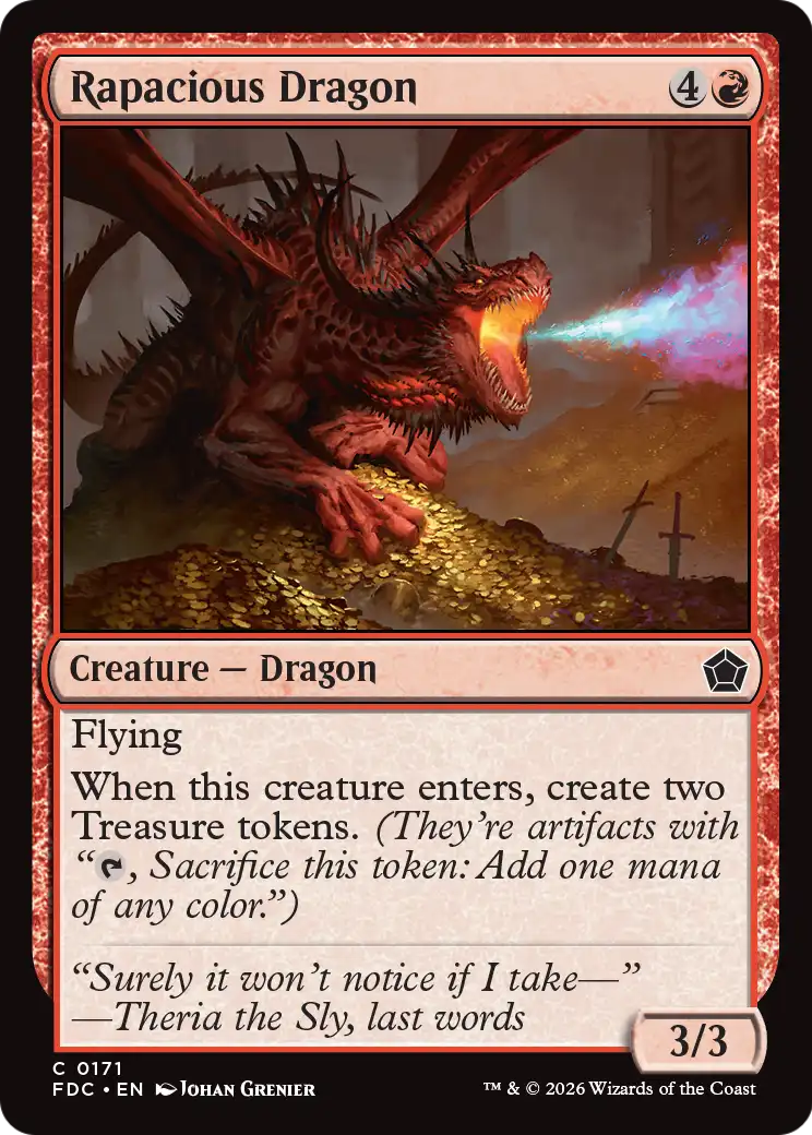 Rapacious Dragon [Foundations Commander] | Gamers Paradise