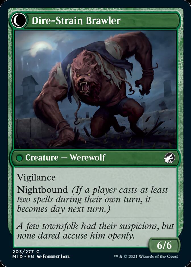 Tireless Hauler // Dire-Strain Brawler [Innistrad: Midnight Hunt] | Gamers Paradise