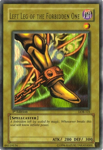 Left Leg of the Forbidden One [LOB-121] Ultra Rare | Gamers Paradise