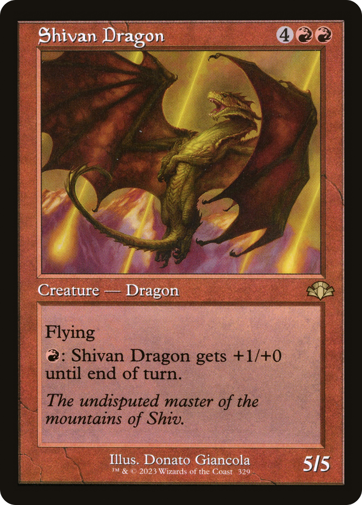 Shivan Dragon (Retro) [Dominaria Remastered] | Gamers Paradise
