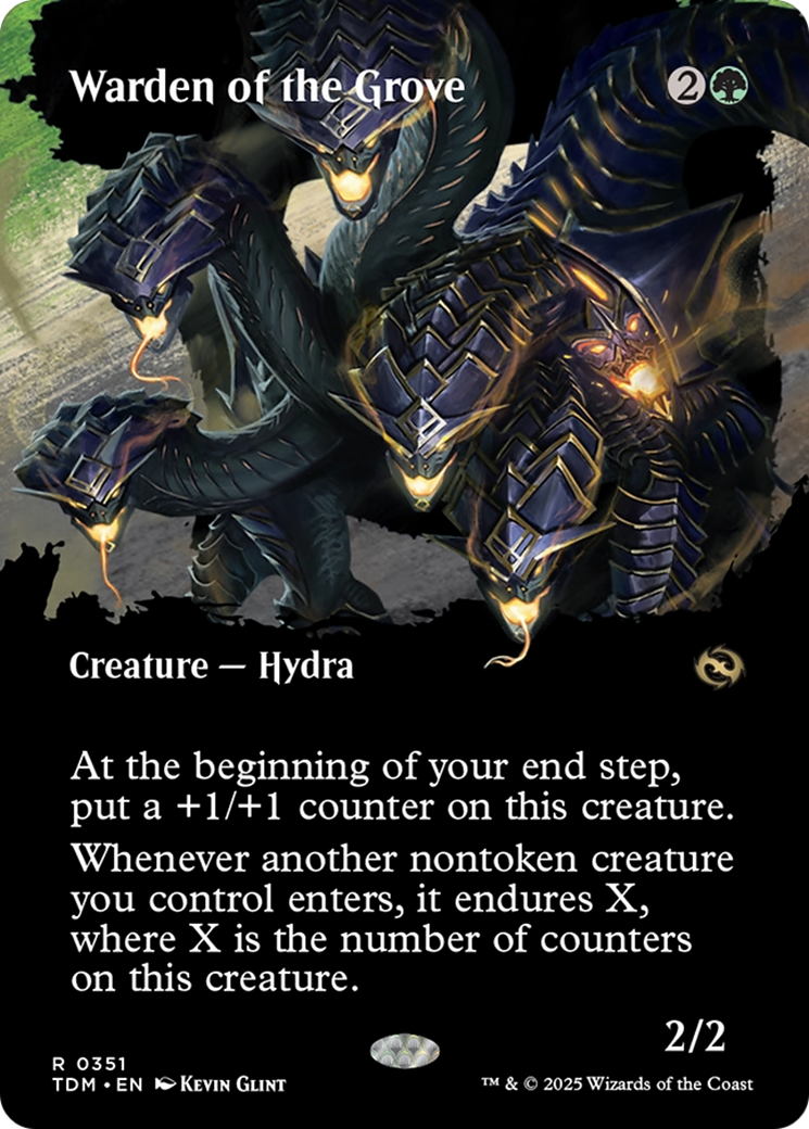 Warden of the Grove (Borderless) [Tarkir: Dragonstorm] | Gamers Paradise