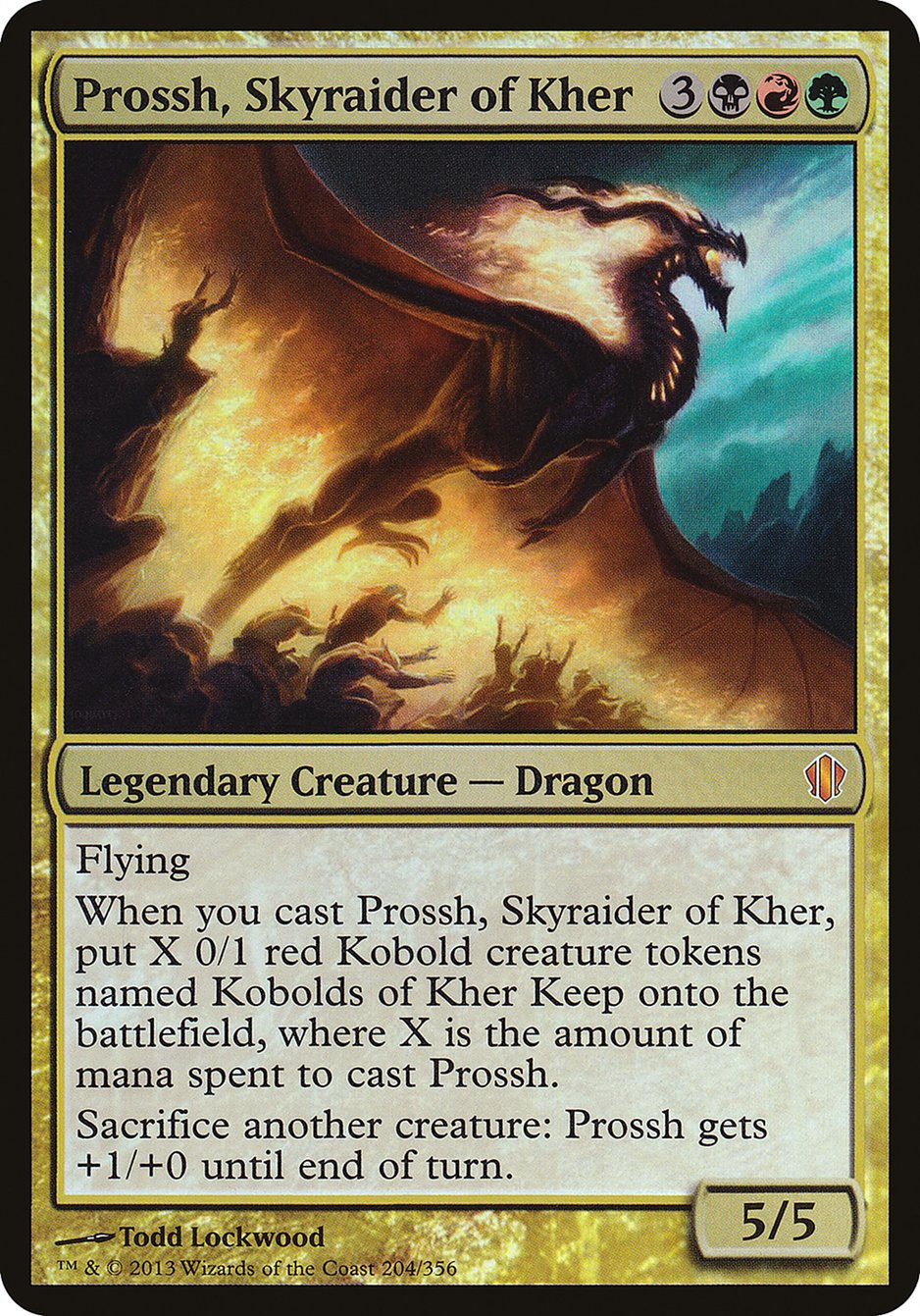 Prossh, Skyraider of Kher (Oversized) [Commander 2013 Oversized] | Gamers Paradise