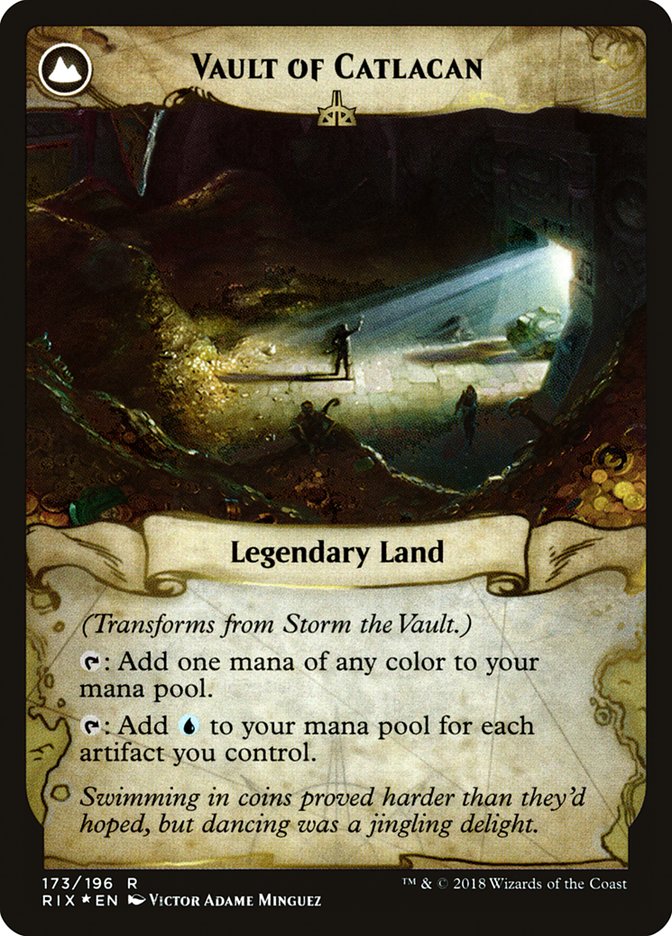 Storm the Vault // Vault of Catlacan [Rivals of Ixalan Prerelease Promos] | Gamers Paradise