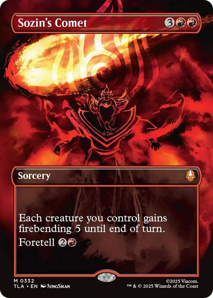 Sozin's Comet (0332) (Borderless) [Avatar: The Last Airbender] | Gamers Paradise