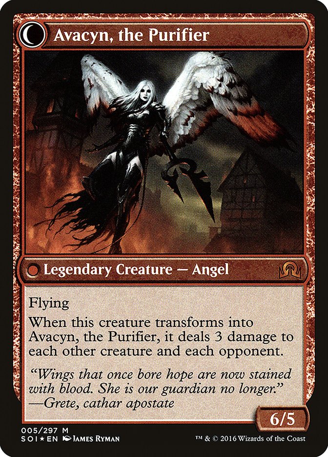 Archangel Avacyn // Avacyn, the Purifier [Shadows over Innistrad Prerelease Promos] | Gamers Paradise