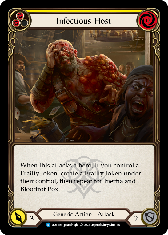 Infectious Host (Yellow) [OUT193] (Outsiders)  Rainbow Foil | Gamers Paradise