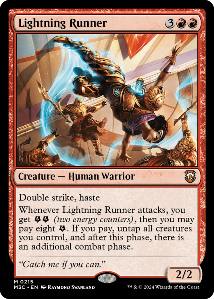 Lightning Runner (Ripple Foil) [Modern Horizons 3 Commander] | Gamers Paradise