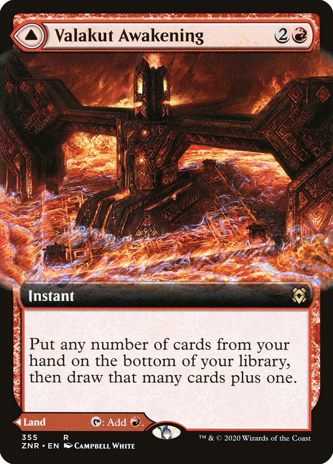 Valakut Awakening // Valakut Stoneforge (Extended Art) [Zendikar Rising] | Gamers Paradise