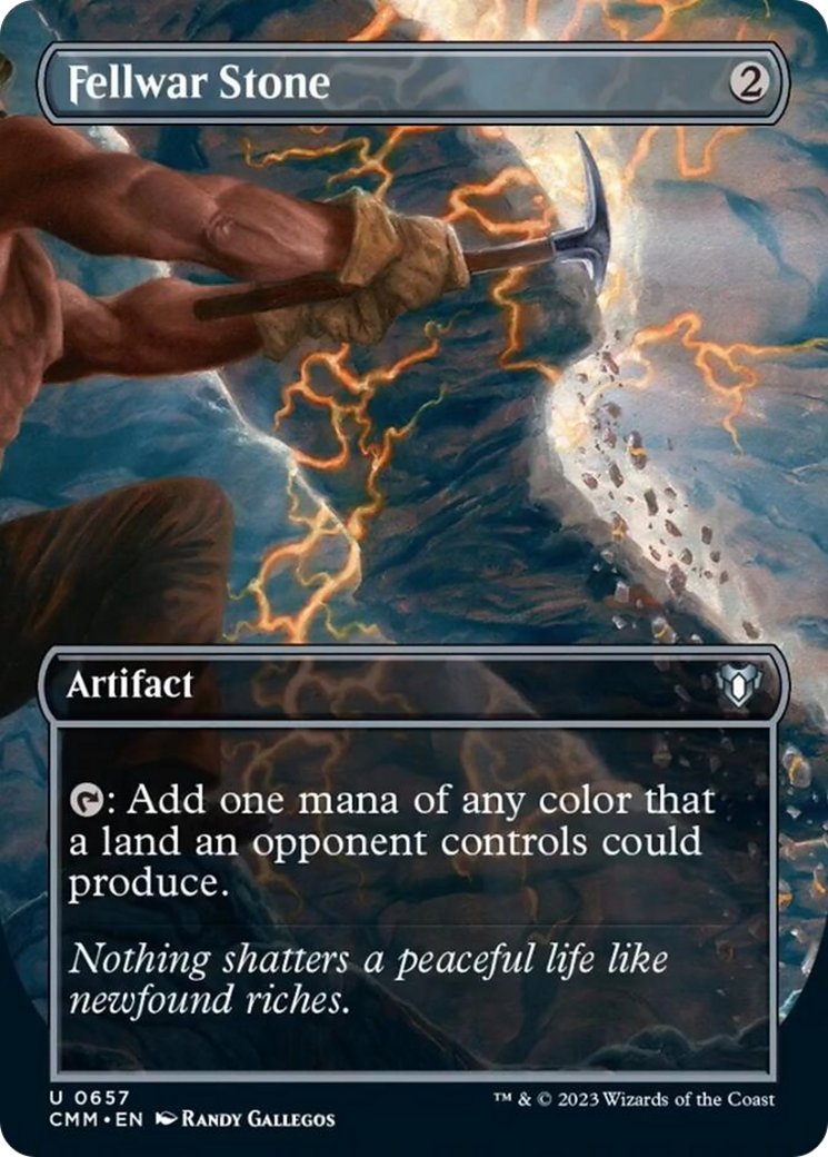 Fellwar Stone (Borderless Alternate Art) [Commander Masters] | Gamers Paradise