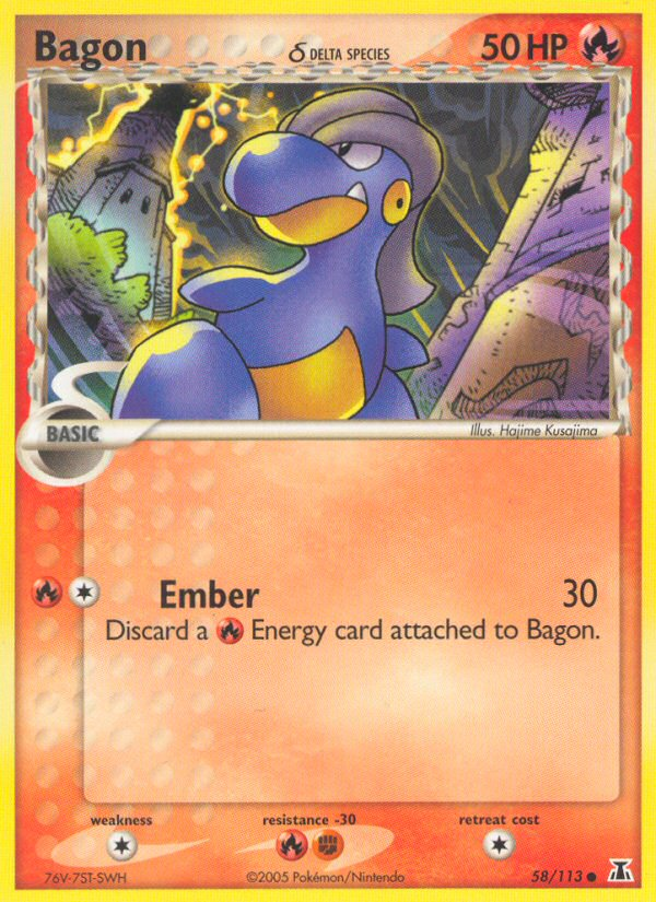 Bagon (58/113) (Delta Species) [EX: Delta Species] | Gamers Paradise