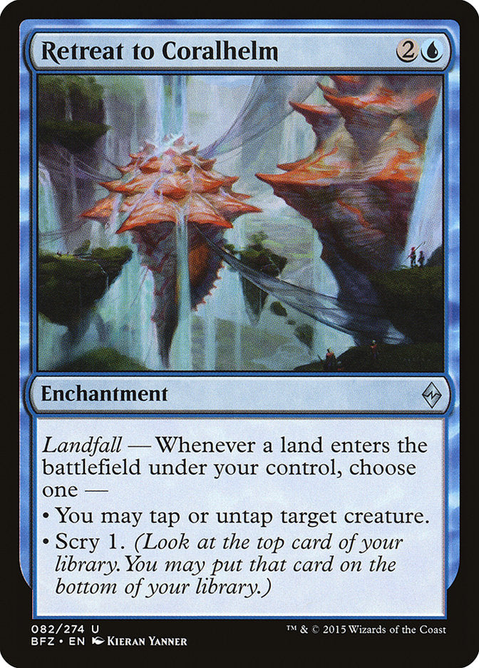 Retreat to Coralhelm [Battle for Zendikar] | Gamers Paradise