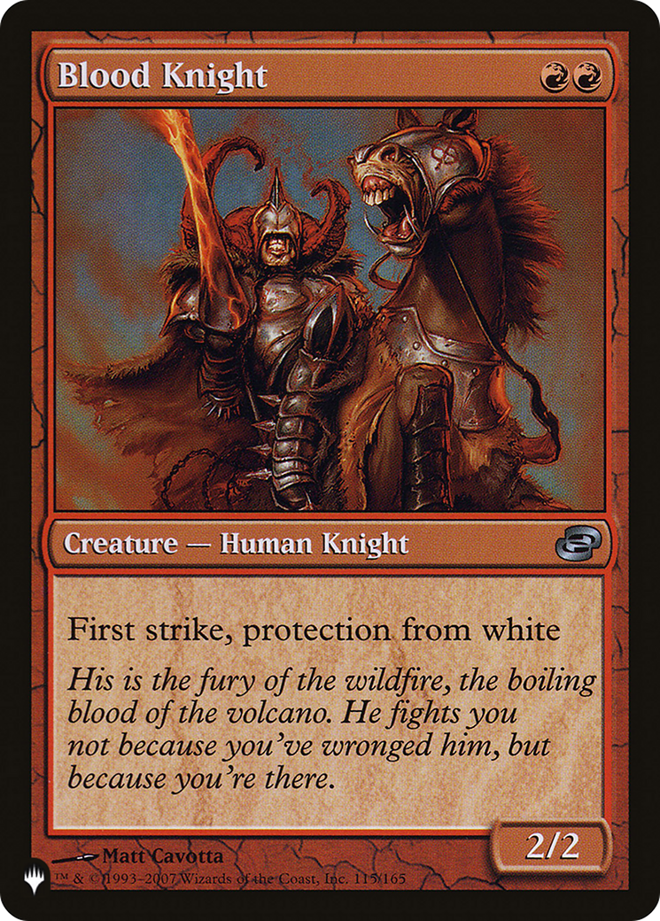 Blood Knight [The List Reprints] | Gamers Paradise