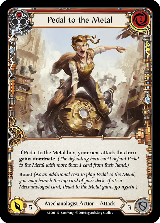 Pedal to the Metal (Red) [ARC011-R] (Arcane Rising)  1st Edition Normal | Gamers Paradise
