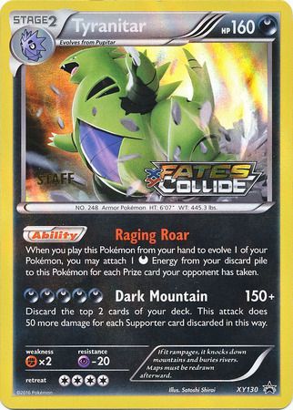 Tyranitar (XY130) (Staff) [XY: Black Star Promos] | Gamers Paradise