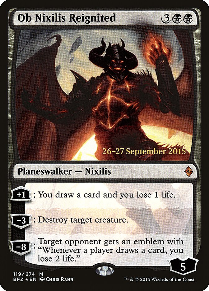 Ob Nixilis Reignited [Battle for Zendikar Prerelease Promos] | Gamers Paradise