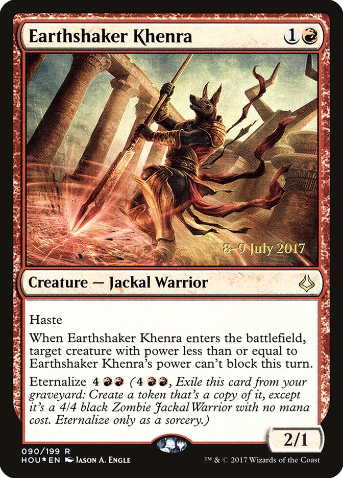 Earthshaker Khenra [Hour of Devastation Prerelease Promos] | Gamers Paradise