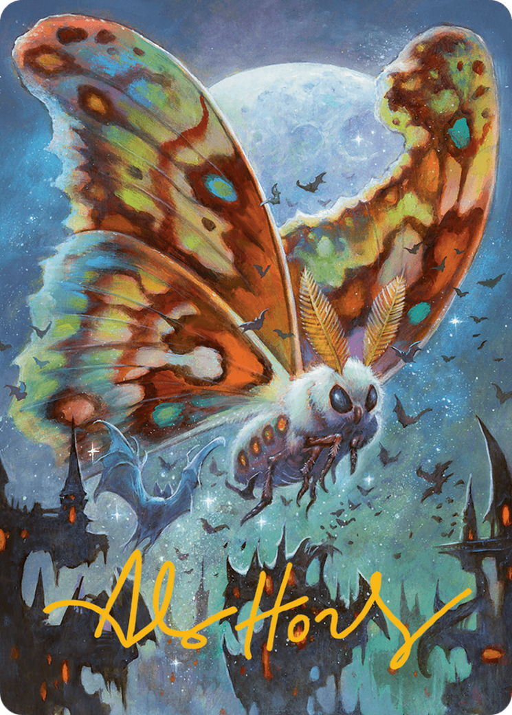 Luminous Broodmoth Art Card (Gold-Stamped Signature) [Bloomburrow Art Series] | Gamers Paradise