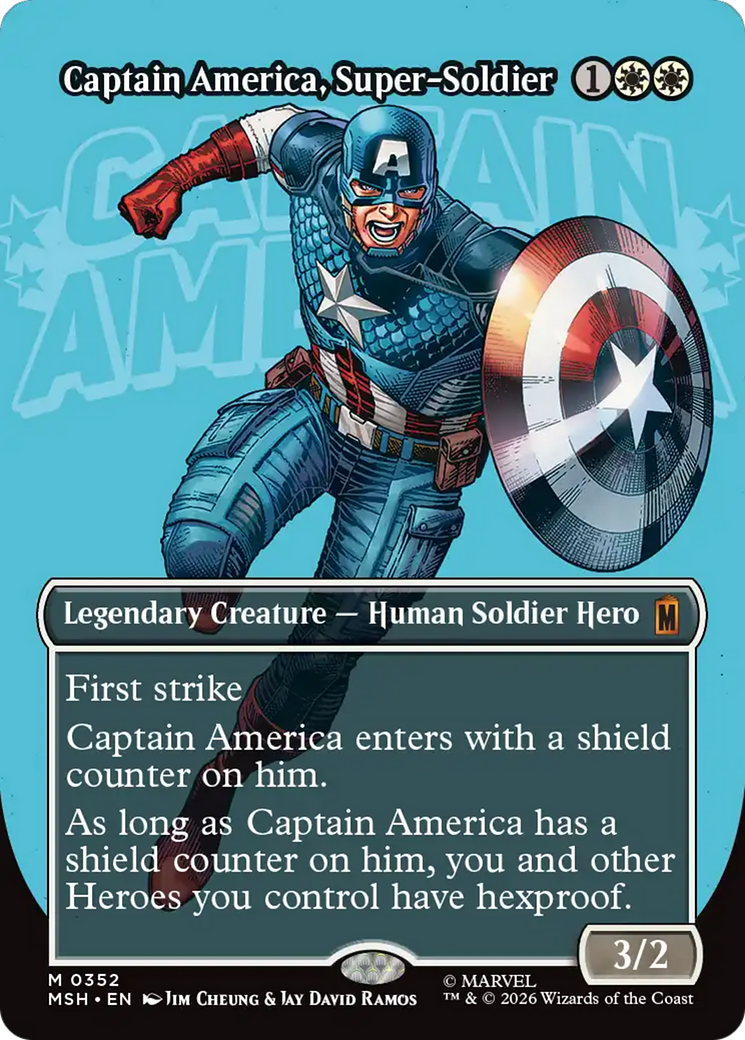 Captain America, Super-Soldier (Borderless) (0352) [Marvel Super Heroes] | Gamers Paradise