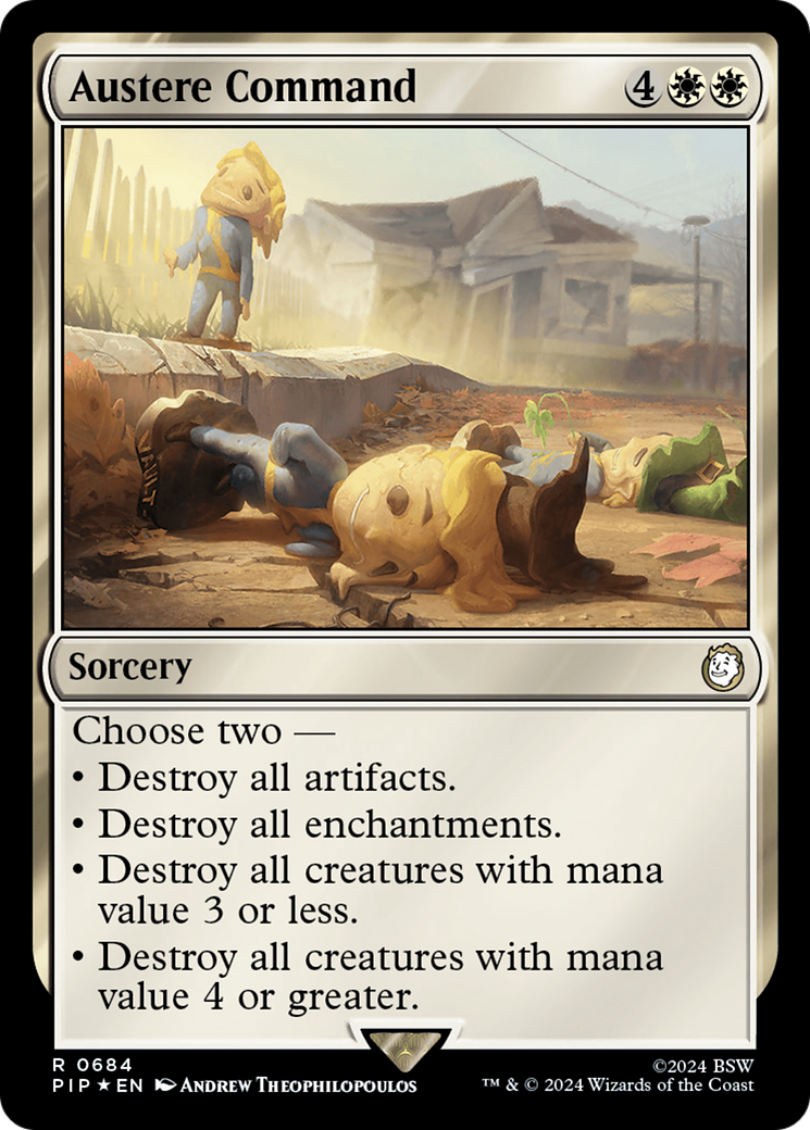 Austere Command (Surge Foil) [Fallout] | Gamers Paradise