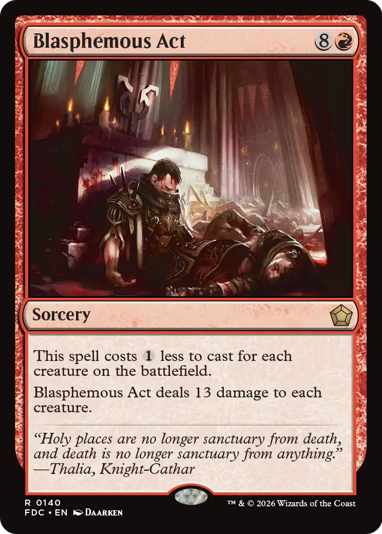 Blasphemous Act [Foundations Commander] | Gamers Paradise