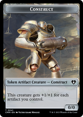 Spirit (0010) // Construct (0041) Double-Sided Token [Commander Masters Tokens] | Gamers Paradise