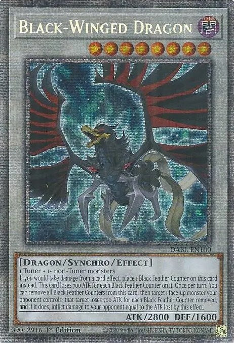 Black-Winged Dragon [DABL-EN100] Starlight Rare | Gamers Paradise